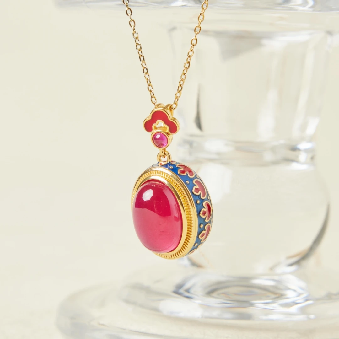 Collier Cornaline – Abondance, Argent Plaqué Or 6 Collier Cornaline – Abondance, Argent Plaqué Or – Image 4