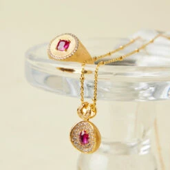 Bague Cornaline – Flamme Énergisante, Argent Plaqué Or -Moment Ici collier cornaline flamme energisante argent plaque or