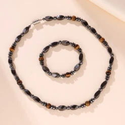 Bracelet Homme Hématite Et Œil De Tigre – Force Sauvage 14 Bracelet Homme Hématite Et Œil De Tigre – Force Sauvage -Moment Ici collier homme hematite et oeil de tigre force sauvage 5