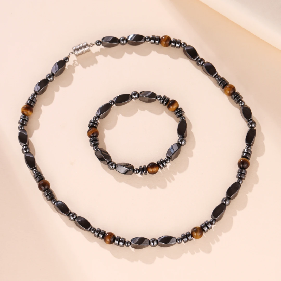 Bracelet Homme Hématite Et Œil De Tigre – Force Sauvage 8 Bracelet Homme Hématite Et Œil De Tigre – Force Sauvage – Image 6