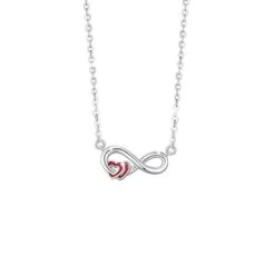 Collier Infini – Cœur Éternel, Argent 925 -Moment Ici collier infini coeur eternel argent 925 2