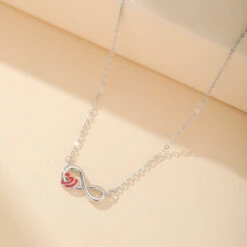 Collier Infini – Cœur Éternel, Argent 925 -Moment Ici collier infini coeur eternel argent 925 5