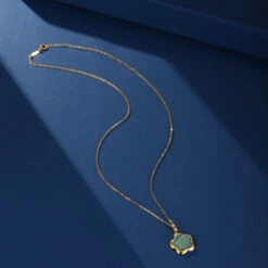 Collier Malachite – Étoile Fleur, Argent Plaqué Or 15 Collier Malachite – Étoile Fleur, Argent Plaqué Or -Moment Ici collier malachite etoile fleur argent plaque or 4