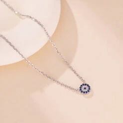 Collier Mauvais Œil – Gardien Bleu, Argent 925 -Moment Ici collier mauvais oeil gardien bleu argent 925 5