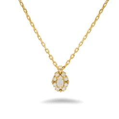 Collier Opale Blanche – Brume Étoilée, Argent Plaqué Or 16 Collier Opale Blanche – Brume Étoilée, Argent Plaqué Or -Moment Ici collier opale blanche brume etoilee argent plaque or