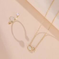 Bague Opale Et Perle – Mélodie Du Ciel, Argent Plaqué Or 15 Bague Opale Et Perle – Mélodie Du Ciel, Argent Plaqué Or -Moment Ici collier opale melodie du ciel argent plaque or