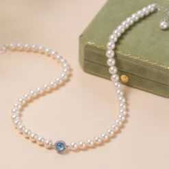 Collier Perle Et Aigue Marine – Harmonie Océanique, Argent 12 Collier Perle Et Aigue Marine – Harmonie Océanique, Argent -Moment Ici collier perle et aigue marine harmonie oceanique argent 10