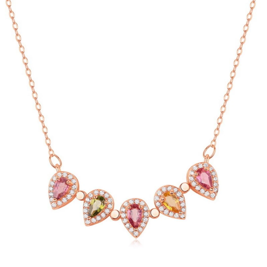 Collier Trèfle Tourmaline – Chance Éclatante, Argent Plaqué Or 9 Collier Trèfle Tourmaline – Chance Éclatante, Argent Plaqué Or – Image 7