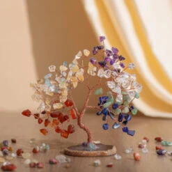 Confiance Et Paix – Arbre De Vie En Pierres De 7 Chakras -Moment Ici confiance et paix arbre de vie en pierres de 7 chakras