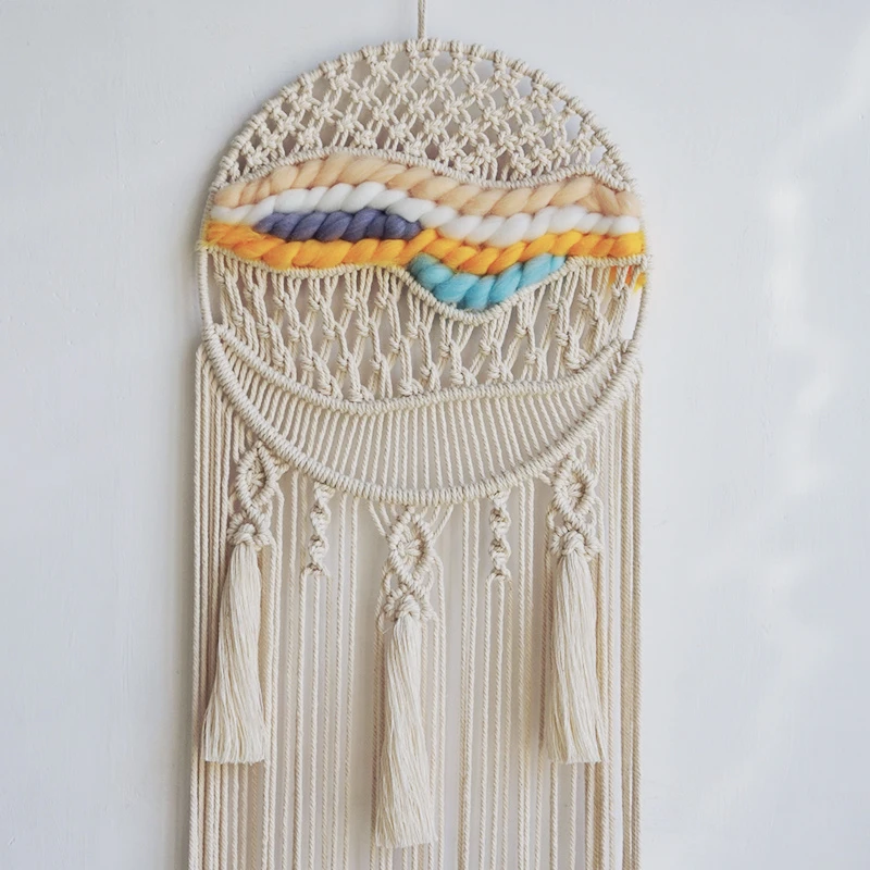 Attrape Rêve Macramé ‘Nuit Colorée’ Artisanal Ou DIY 7 Attrape Rêve Macramé ‘Nuit Colorée’ Artisanal Ou DIY – Image 5