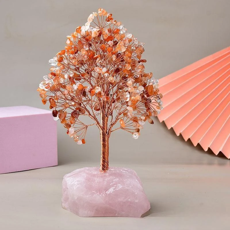 Générosité – Arbre De Vie Avec Base En Quartz Rose 5 Générosité – Arbre De Vie Avec Base En Quartz Rose – Image 3