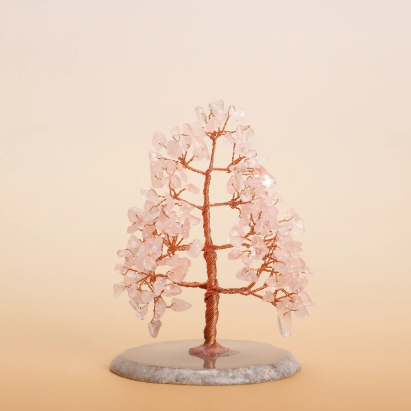 Harmonie Amoureuse – Arbre De Vie En Quartz Rose 6 Harmonie Amoureuse – Arbre De Vie En Quartz Rose – Image 4