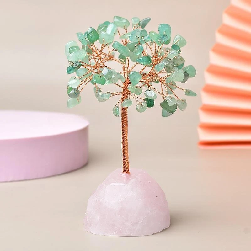 Joie De Vivre – Arbre De Vie Avec Base En Quartz Rose 9 Joie De Vivre – Arbre De Vie Avec Base En Quartz Rose – Image 7