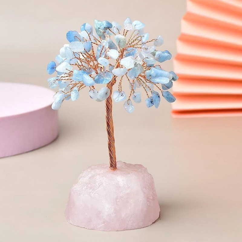 Joie De Vivre – Arbre De Vie Avec Base En Quartz Rose 6 Joie De Vivre – Arbre De Vie Avec Base En Quartz Rose – Image 4