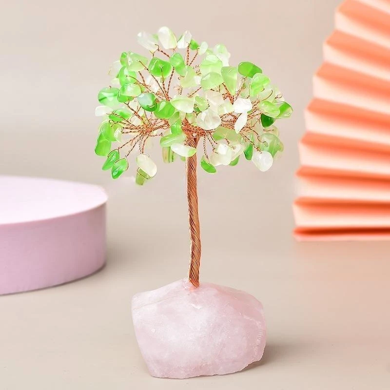 Joie De Vivre – Arbre De Vie Avec Base En Quartz Rose 5 Joie De Vivre – Arbre De Vie Avec Base En Quartz Rose – Image 3