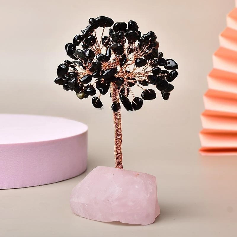 Joie De Vivre – Arbre De Vie Avec Base En Quartz Rose 15 Joie De Vivre – Arbre De Vie Avec Base En Quartz Rose – Image 13