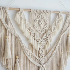 Macramé Géant ‘Sérénité’ Artisanal 10 Macramé Géant ‘Sérénité’ Artisanal -Moment Ici macrame geant serenite artisanal 1