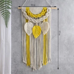 Macramé Mural ‘Beauté Naturelle’ Artisanal 11 Macramé Mural ‘Beauté Naturelle’ Artisanal -Moment Ici macrame mural beaute naturelle artisanal