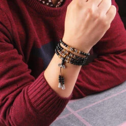 Mâlâ ‘Tigridienne’ 108 Perles En Obsidienne, Œil De Tigre Ou Agate 14 Mâlâ ‘Tigridienne’ 108 Perles En Obsidienne, Œil De Tigre Ou Agate -Moment Ici mala tigridienne 108 perles en obsidienne oeil de tigre ou agate 2