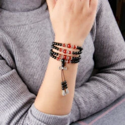 Mâlâ ‘Tigridienne’ 108 Perles En Obsidienne, Œil De Tigre Ou Agate 15 Mâlâ ‘Tigridienne’ 108 Perles En Obsidienne, Œil De Tigre Ou Agate -Moment Ici mala tigridienne 108 perles en obsidienne oeil de tigre ou agate