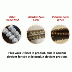 Mâlâ « Yin Et Yang » 108 Perles En Graine De Bodhi -Moment Ici mala yin et yang 108 perles en graine de bodhi