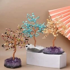 Orée Enchantée – Arbre De Vie En Citrine, Tourmaline Ou Turquoise -Moment Ici oree enchantee arbre de vie en citrine tourmaline ou turquoise 1