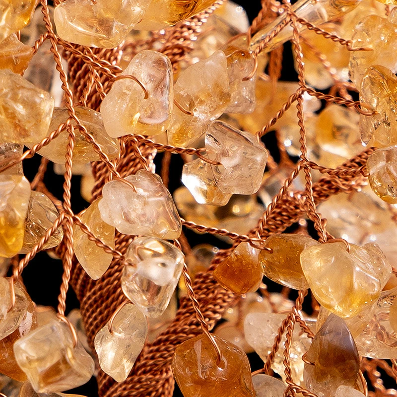 Paix Et Prospérité – Grand Arbre De Vie En Citrine Et Quartz Clair 4 Paix Et Prospérité – Grand Arbre De Vie En Citrine Et Quartz Clair – Image 2