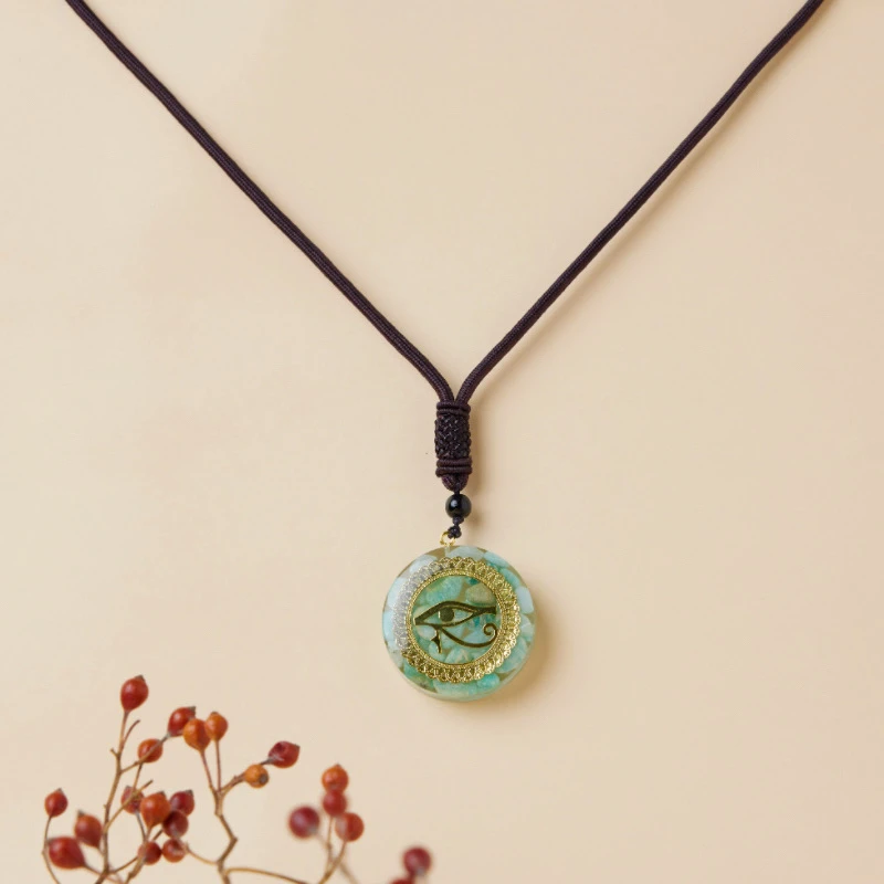 Pendentif Œil Oudjat En Amazonite – Clairvoyance 4 Pendentif Œil Oudjat En Amazonite – Clairvoyance – Image 2