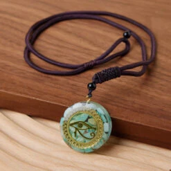 Pendentif Œil Oudjat En Amazonite – Clairvoyance