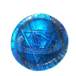 Sculpture Œil Oudjat ‘Protection’ En Labradorite -Moment Ici sculpture oeil oudjat protection en labradorite