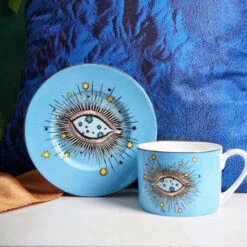 Tasse Mauvais Œil – Protection Mystique, Céramique